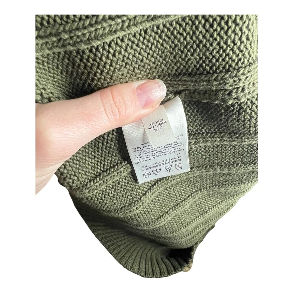 Eddie Bauer Y2K Stripe Knit Oversized Sweater Large Tall Cotton - Picture 4 of 5
